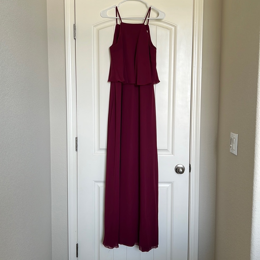 Hayley Paige Formal/Bridesmaid Dress - Burgandy